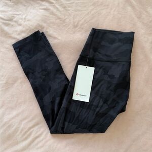 NWT Lululemon Black Camo Leggings
